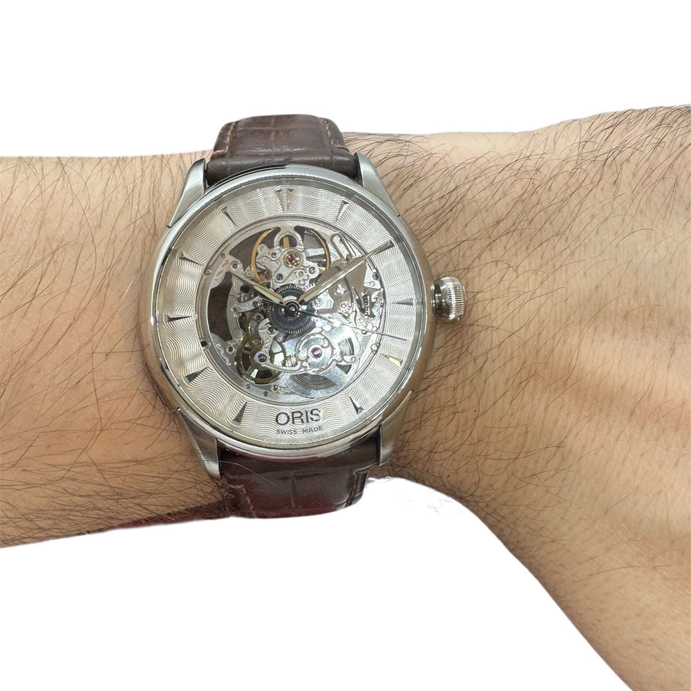 Montre Oris Artelier Skeleton Squelette Automatique Cuir 2010