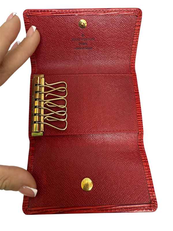 Sac Louis Vuitton Noé en cuir rouge, très bon état