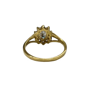 Superbe Bague Marguerite en Or Jaune 750/100