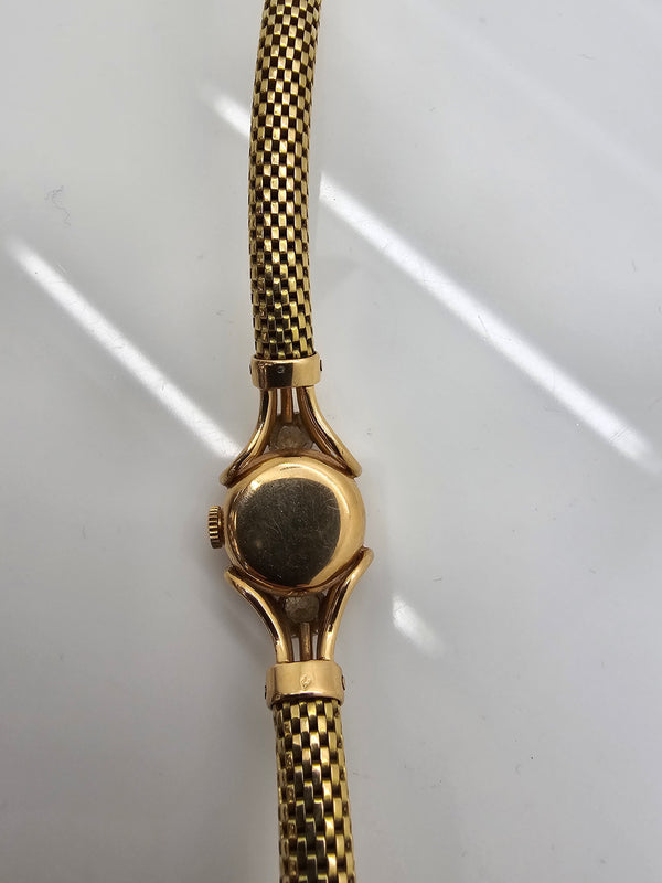 Montre Cocktail Vintage en Or Jaune 18 K Diamants