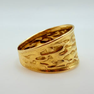 Bague en or jaune 18K - taille 56 - 1.8 G