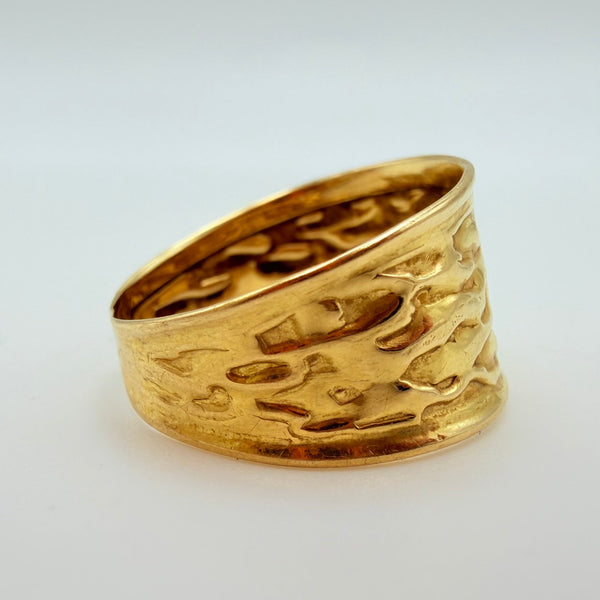Bague en or jaune 18K - taille 56 - 1.8 G