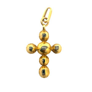 Pendentif Croix Or Jaune 18K - 3.35Grs