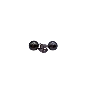 Boucles d'oreilles en or blanc 18K 3.25 Grs