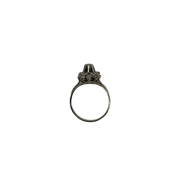 Bague en Or Blanc 18K - Taille 55 - 3.64G
