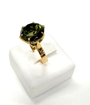 Bague Or Jaune avec Jade
