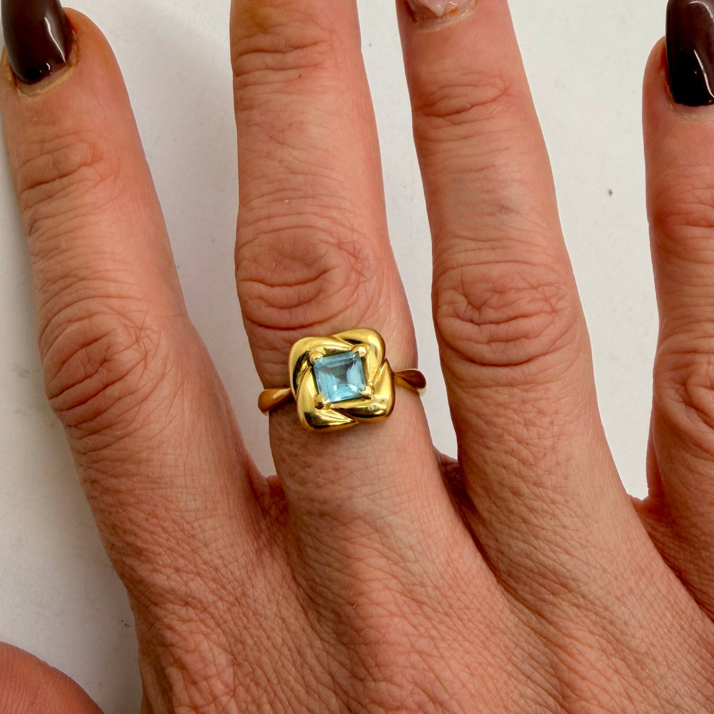 Bague en Or Jaune 18K - Taille 54 - 2.39G