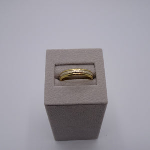 Bague Alliance en Or Jaune 18 Carats - Taille 56