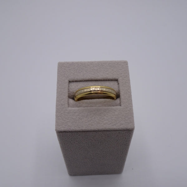 Bague Alliance en Or Jaune 18 Carats - Taille 56