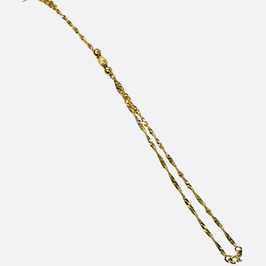 Bracelet/bague maille torsadée en Or jaune 18K - 2.73g