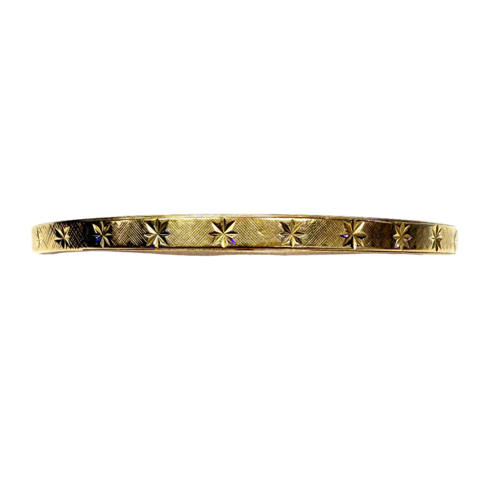 Bracelet Jonc en Or Jaune Tressé 18k - 11.26g