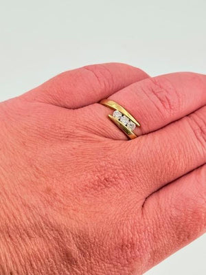 Bague en or jaune 18K Taille-56