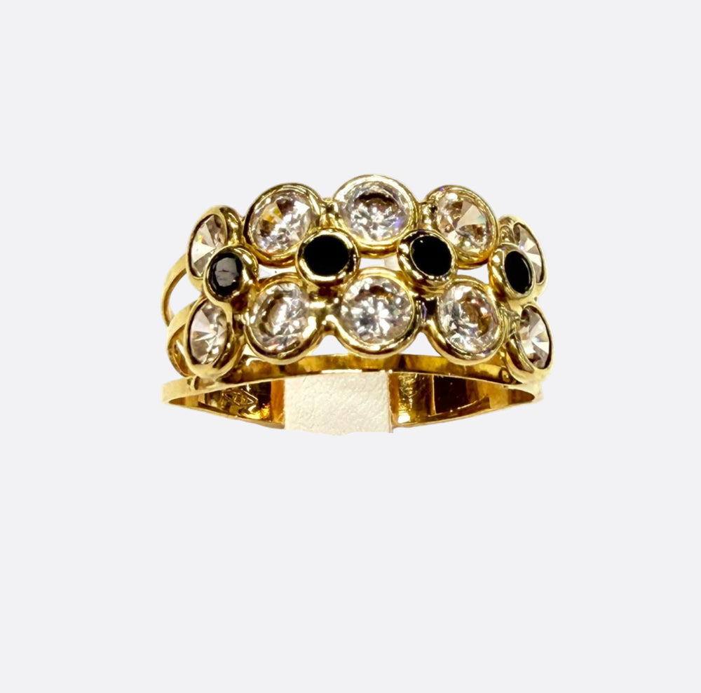 Bague en Or Jaune 18K - Taille 61 - 3.43g