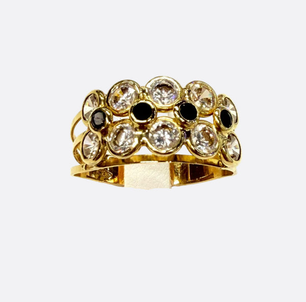 Bague en Or Jaune 18K - Taille 61 - 3.43g