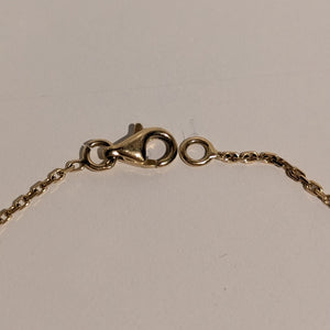 Bracelet forçat en or jaune 18 carats Poids -1.77 Grs