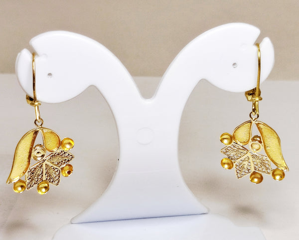 Boucles d'oreilles en or jaune 14K 6.56 Grs