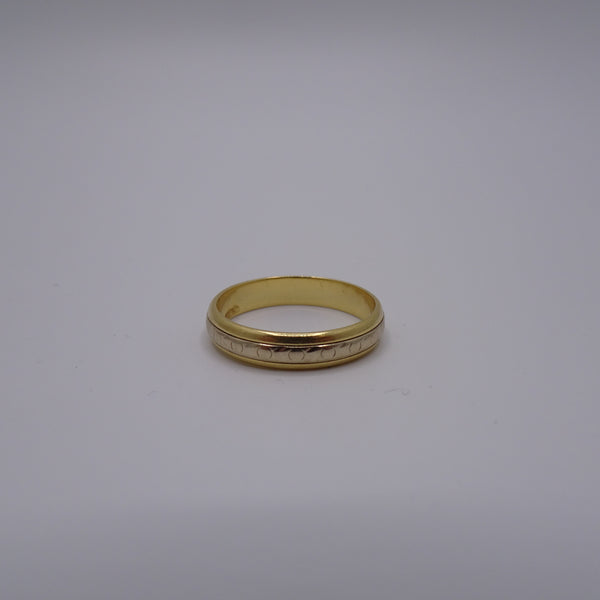 Bague Alliance en Or Jaune 18 Carats - Taille 56