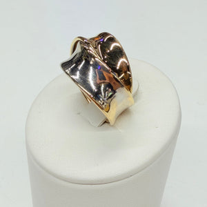 Superbe Bague en Or Jaune et Blanc 18K