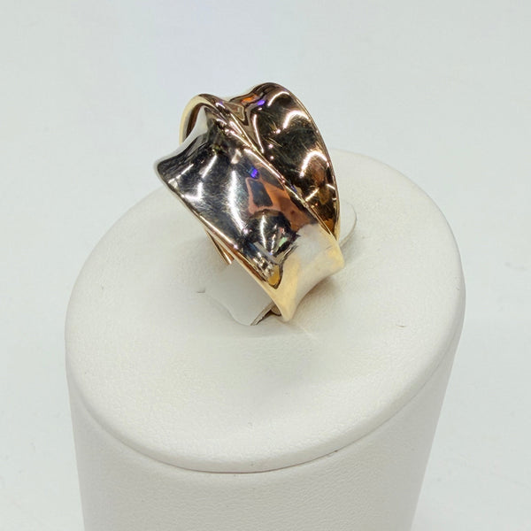 Superbe Bague en Or Jaune et Blanc 18K