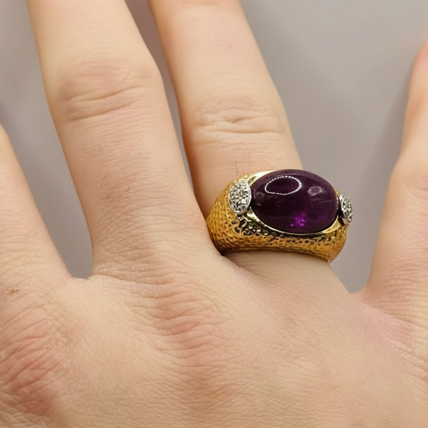 Bague en Or Jaune 18K - Taille 62 - 14.88 G