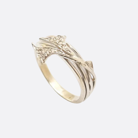 Bague en Or Blanc 18 K - 2.96 G