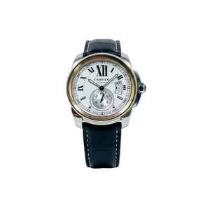 Montre Cartier Calibre 3299 Acier Cuir Classique 2010 - Bon Etat