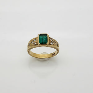 Bague en Or Jaune 18 K - Taille 54
