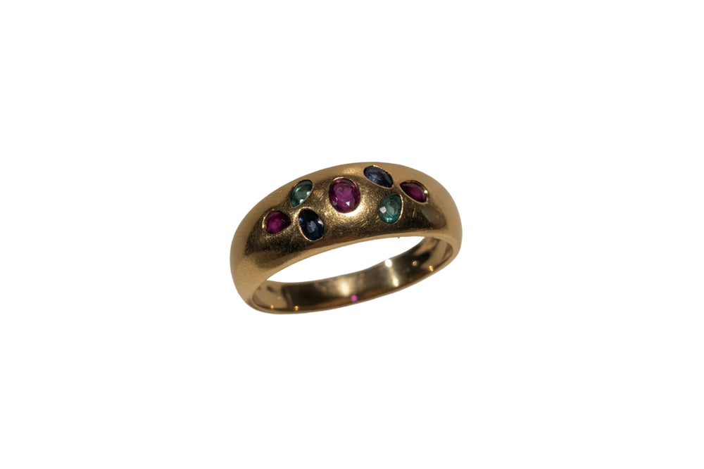Bague en or jaune 18K - Taille 58 - 4.72 Grs