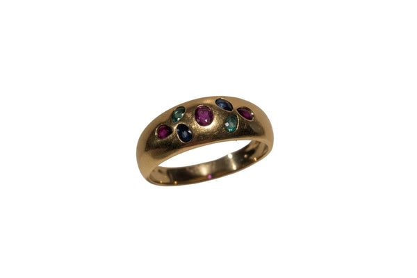 Bague en or jaune 18K - Taille 58 - 4.72 Grs