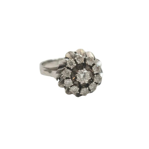 Bague Chou en Or Blanc 18k - 4.31 G - Taille : 54