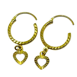 Boucles d'oreilles créoles or jaune 18k - 1.28G