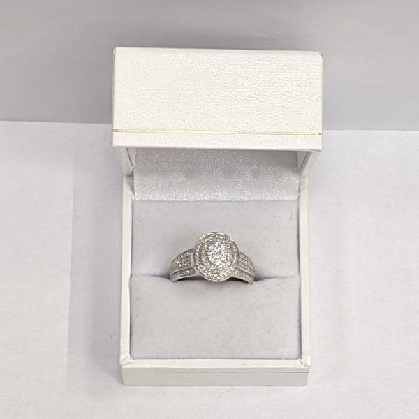 Bagues en or blanc 18K - Taille 56 -  3.64 G
