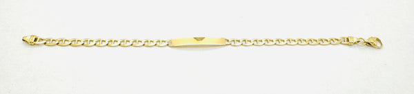 Bracelet Identité Or Jaune 18k Tête d'Aigle 20cm