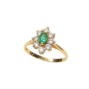 Bague Marguerite en Or Jaune 18k - 1.61 G
