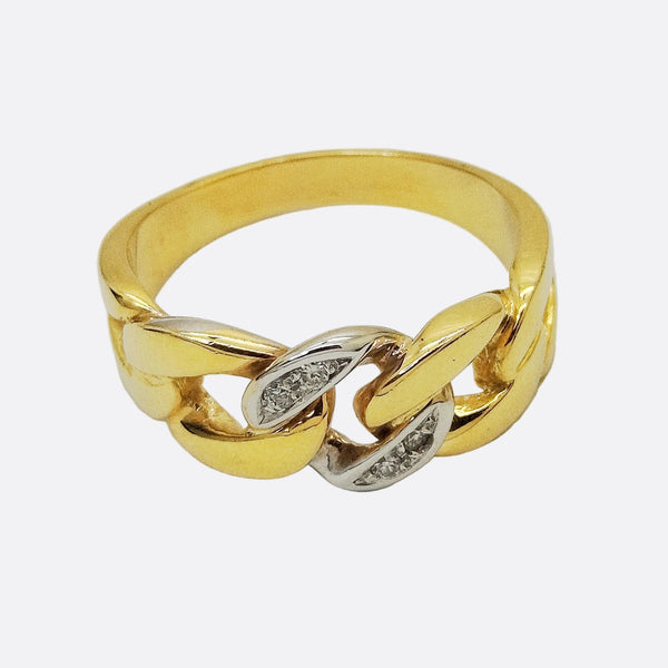 Bague en Or Jaune 18k - 5.78 G - Taille 55