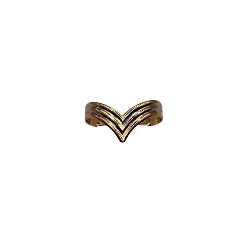 Bagues anneau en or jaune et blanc 18K Taille-59