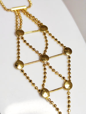 Bracelet Jonc en Or Jaune 18 Carats – Maille Boule 20 Cm