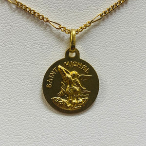 Pendentif Symbole Or Jaune 18k Saint Michel