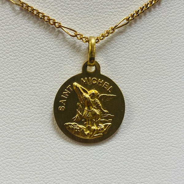 Pendentif Symbole Or Jaune 18k Saint Michel
