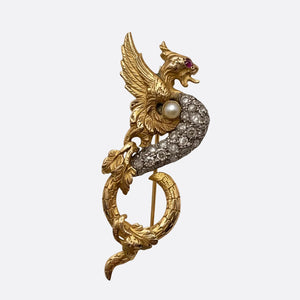 Broche Chimère en or 18 K -  5.77 G