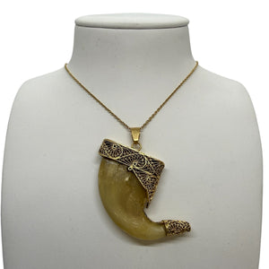 Pendentif Griffe de Félin en Or Jaune 18k - 12.12 G