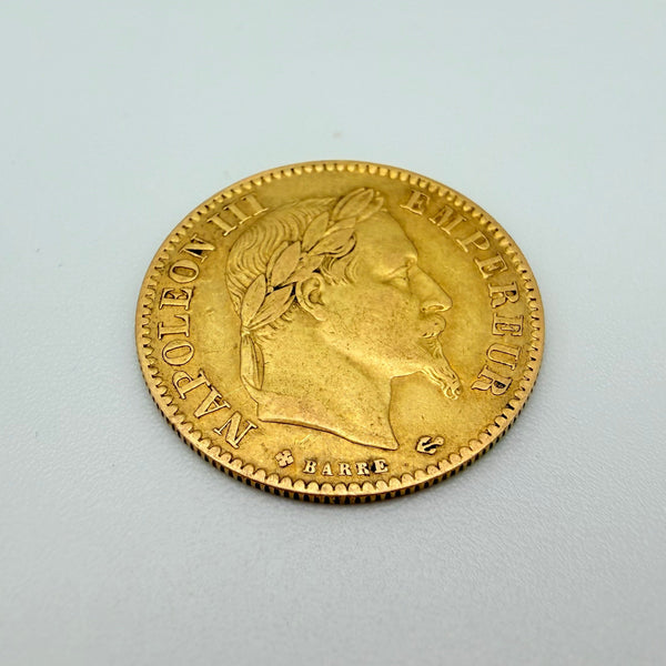 Pièce 10 Francs Napoléon en Or Jaune 20 K