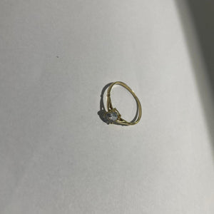 Solitaire en Or Jaune 18K Taille-52
