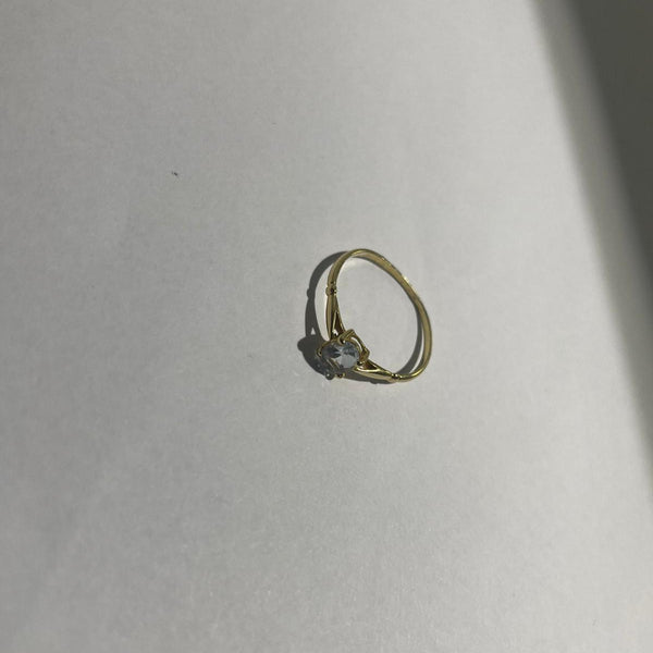 Solitaire en Or Jaune 18K Taille-52