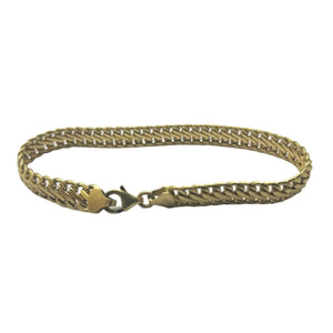 Bracelet Gourmette en Or Jaune Maille Anglaise 18K
