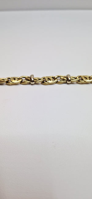 Bracelet Maillon Royale en Or Jaune 18K 11.60 Grs