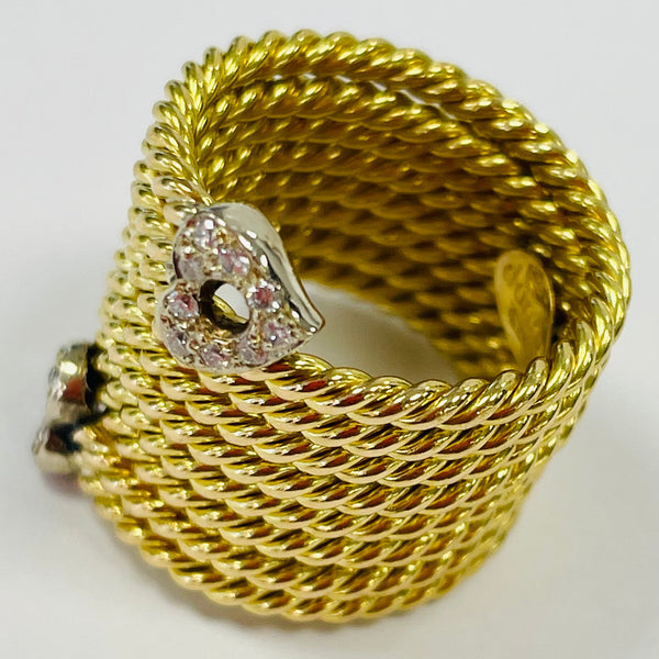 Bague en or jaune 18K - 19 Grs - Taille 54/55