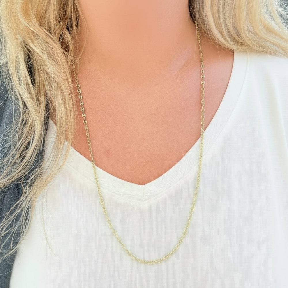 Sautoir en Or Jaune 18k 17.62 Grs - 66cm