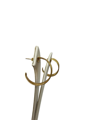 Boucles d'oreilles créoles en Or Jaune 18K