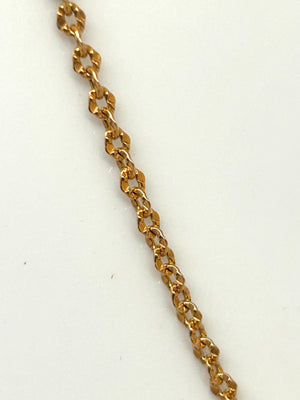 Collier chaine maille forçat or jaune 18
